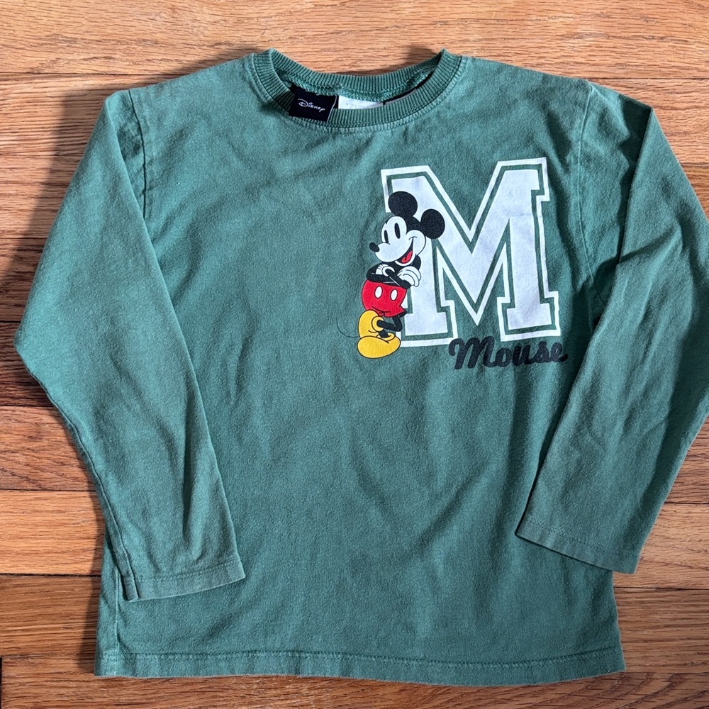 Zara Mickey Mouse Long Sleeve Tee